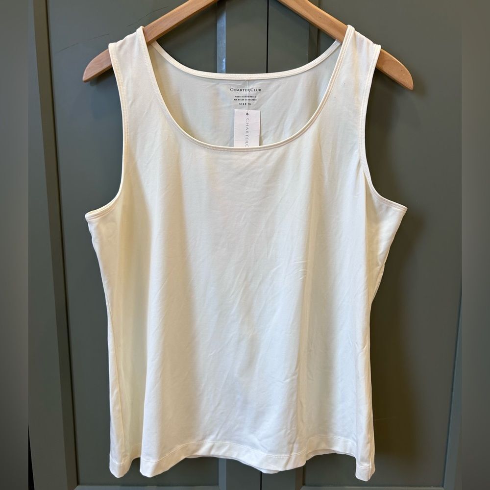 Charter Club Ivory Layering Tank